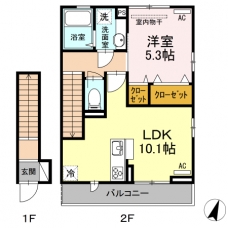 Casa Con Patioの間取り図