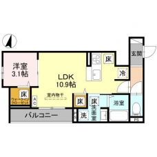 Noble villa鹿手袋　Bの間取り図