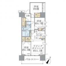 Ｂｒｉｌｌｉａ南浦和 の間取り図