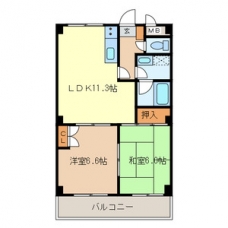 ラーバンライブ・別所沼の間取り図