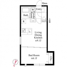 フォルスクラス駒込西ケ原の間取り図