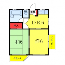 村上コーポの間取り図