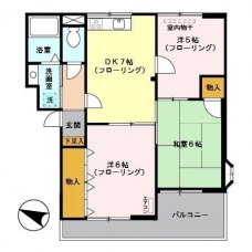 ヴァンベール南浦和の間取り図