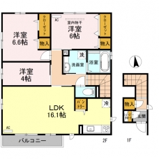グレイス旭の間取り図