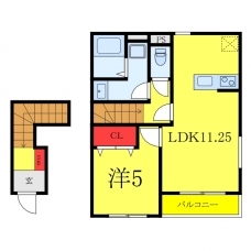 リーブルファイン川口上青木西の間取り図