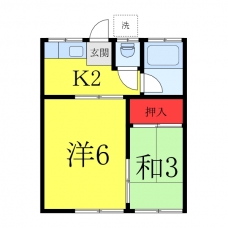白百合荘の間取り図