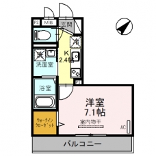 クレシア東川口の間取り図