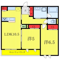 ヴァンドール志村の間取り図