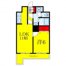 朝日プラザ王子の間取り図