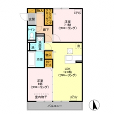 ＣＡＮＤＹ　ＷＯＯＤの間取り図