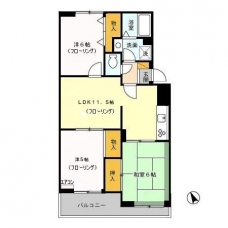ヴァンベール神山　Ⅱの間取り図