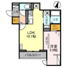 Noble raffiner 針ヶ谷の間取り図