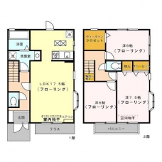 テラス瀬ヶ崎　Ａ/Ｂの間取り図