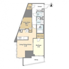 LaSante文京千駄木の間取り図