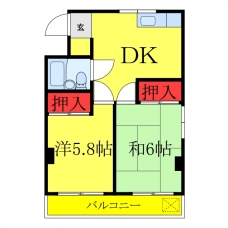 ヘリオス天神町レジデンスの間取り図