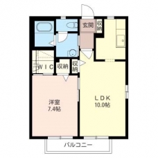 ハイムガーツラントＡの間取り図