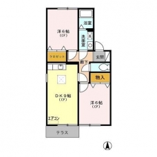 プレジュール　弐番館の間取り図