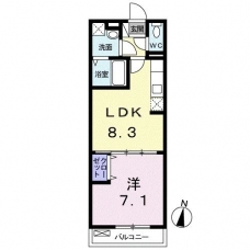 ロワ　ソレイユの間取り図