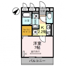 クレシア東川口の間取り図