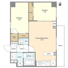 CREATIF日暮里の間取り図