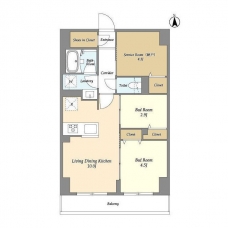 ドゥーエ尾久の間取り図