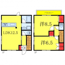 上十条2丁目戸建の間取り図
