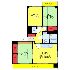 三高・カーサアルメディアの間取り図