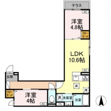 セレスティア栗原の間取り図