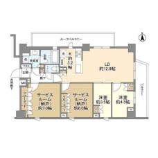 オープンレジデンシア北綾瀬コートの間取り図