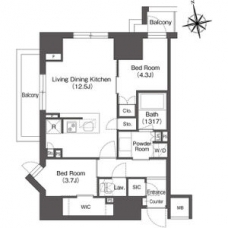 コンフォリア東上野の間取り図