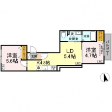 セレスティア西ケ原の間取り図