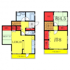 川口住宅の間取り図