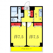 ドミールときわ台の間取り図