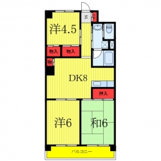 山久マンション塩野の間取り図
