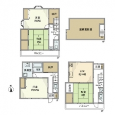 東本郷戸建の間取り図