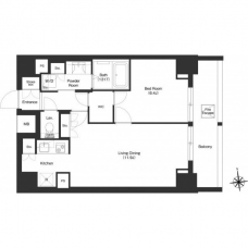 コンフォリア秋葉原ノースの間取り図