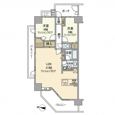レーベンリヴァーレ東京ラ・トーレの間取り図