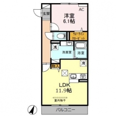 オークビレッジ５の間取り図