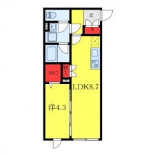 アトリオフラッツ日暮里の間取り図