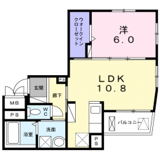 フィオーレ静　吉敷町の間取り図