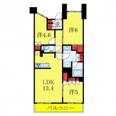 ルフォン板橋区役所前の間取り図