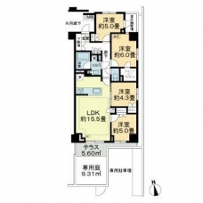 オープンレジデンシア北綾瀬プレイスの間取り図