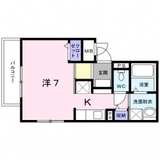 シャトルI芝の間取り図