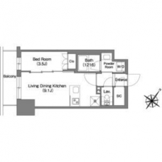 ミュプレ巣鴨駅前の間取り図