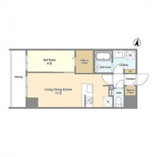 HF北千住レジデンスの間取り図