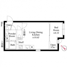 ＣＡＳＡ　ＰＩＡＺＺＡ　東池袋の間取り図