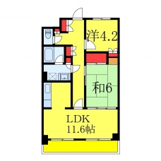 川口サンハイツの間取り図