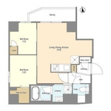 グランカーサ上野松が谷の間取り図