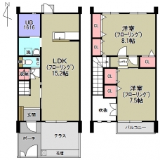 サウスコートの間取り図