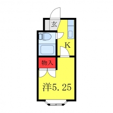 ヘリオス378谷保の間取り図